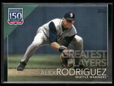2019 Topps Alex Rodriguez 150 Years of Baseball Black /299 #GP-16 Mariners