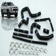 Fit For 1996-2002 Toyota 4runner 3.4l Black Silicone Radiator Coolant Hose Kit