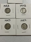 Lot Of 5 Silver Dimes