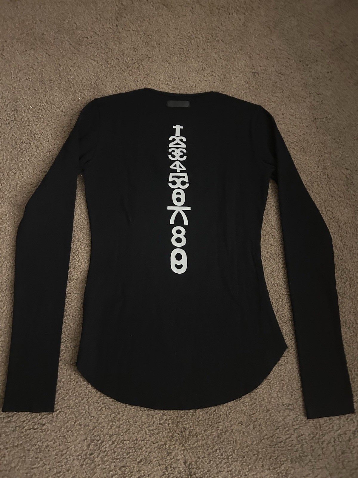Ifsixwasnine Black Long Sleeve Raglan Tee Size Small - Gem