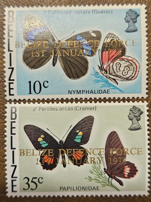 BELIZE 1978 Belize Defence FORCE (Scott 395-396; SG 462-463) MNH