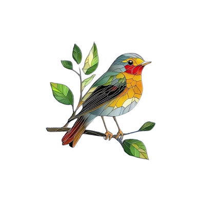 Colored Bird Anstecker Brosche Pin Cartoon Anstecknadel Anime Vogel Badge Acryl