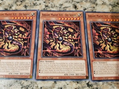 Yu-Gi-Oh!  3 × Arkane Macht Die Sonne Box 6