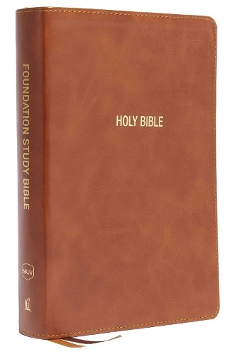 NKJV, Foundation Study Bible, Large Print, Leathersoft, Brown... - 9780785261469