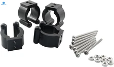 RLECS Kayak Paddle Clip 4 Sets Black Plastic Canoes Rowing Boat Positioning... 