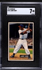 1951 Bowman #151 Larry Doby SGC 7 NM Near Mint Well Centered amazing Color