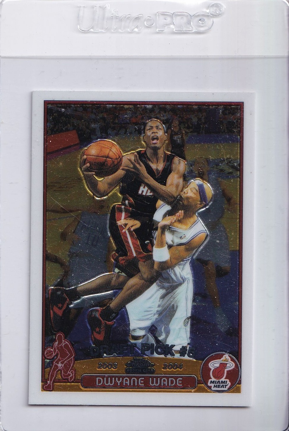 2004 Dwayne Wade #115 Topps Chrome ROOKIE CARD
