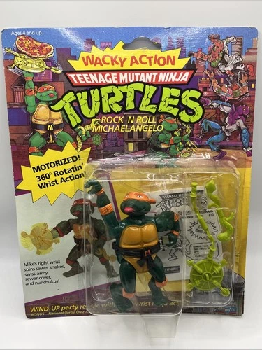 Teenage Mutant Ninja Turtles Wacky Action Rock N Roll Michaelangelo TMNT NEW