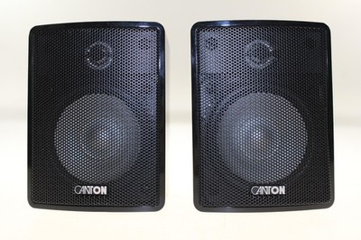 Canton Plus MX.3 Schwarz-Hochglanz, HiFi Lautsprecher, 1 Paar mit Wandhalterung