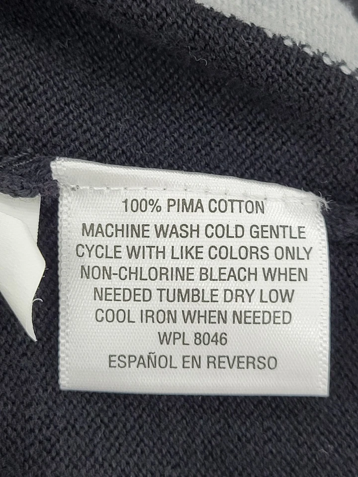 Club Room Sweater Mens XL Black Gray Argyle Diamond Zip Up Preppy Cardigan - Image 4 of 4