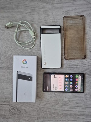 Google Pixel 6 a, gebraucht, schwarz, 128 GB