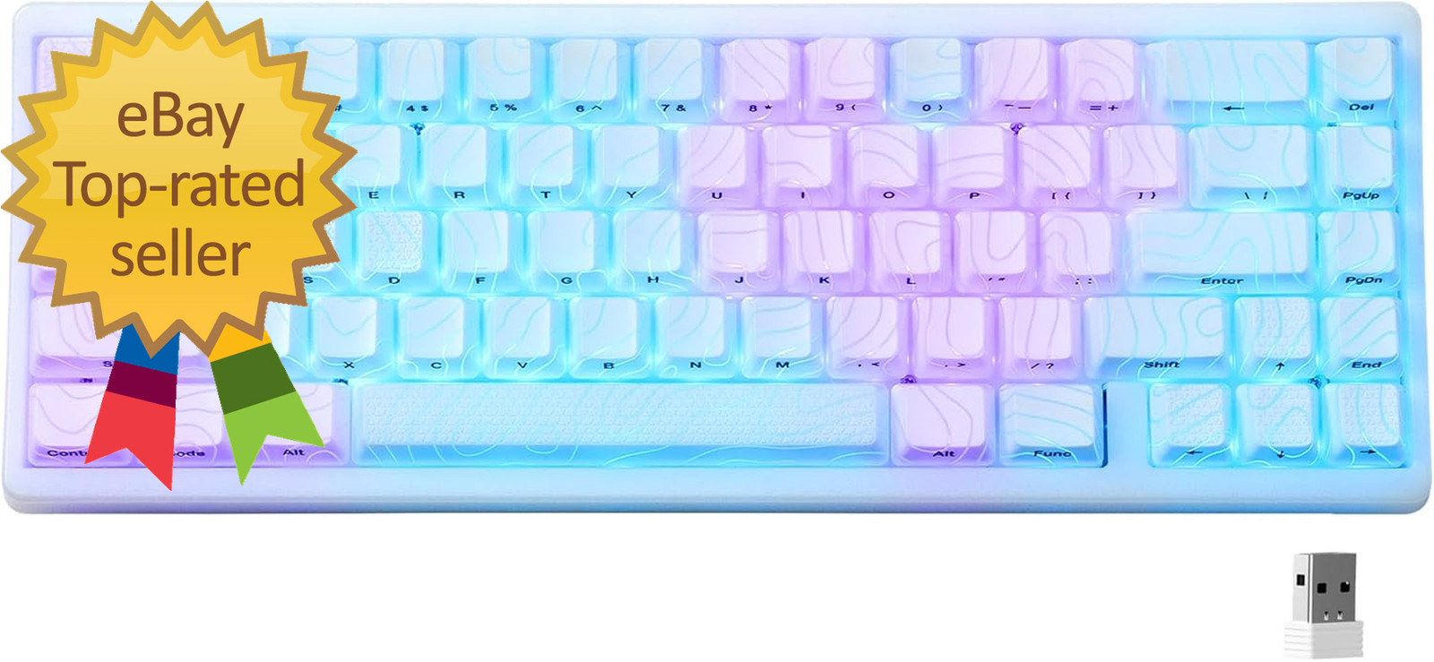 X XVX M67 Wireless 60% Percent Keyboard QMK/VIA Topographic 