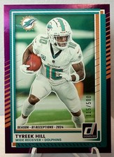 2025 Donruss Tyreek Hill Purple Prizm /500 #221 Miami Dolphins
