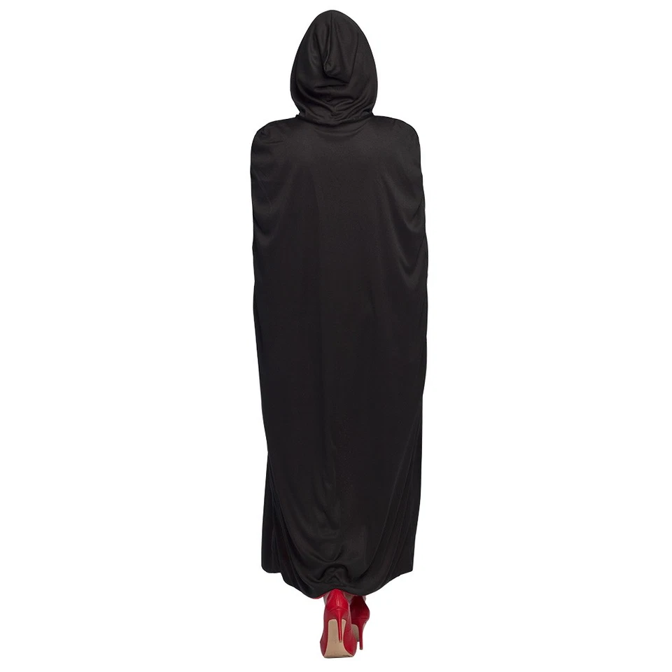 Halloween Vampiumhang Umhang Twilight schwarz rot Cape Wendecape mit Kapuze  - Bild 4 von 4