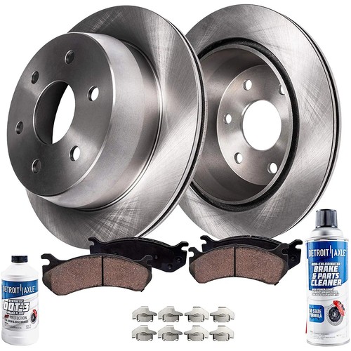 Detroit Axle REAR Disc Rotor Brake Pad for Chevy Silverado Sierra 1500 As - Picture 9 of 9