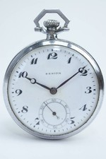 Zenith Hand Wound Pocket Watch Vintage Very Rare Model