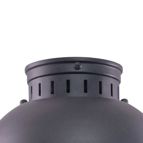 Vaxcel Lighting T0142 Harwich 1 Light Flush Mount Outdoor Ceiling - Grey - Picture 6 of 12