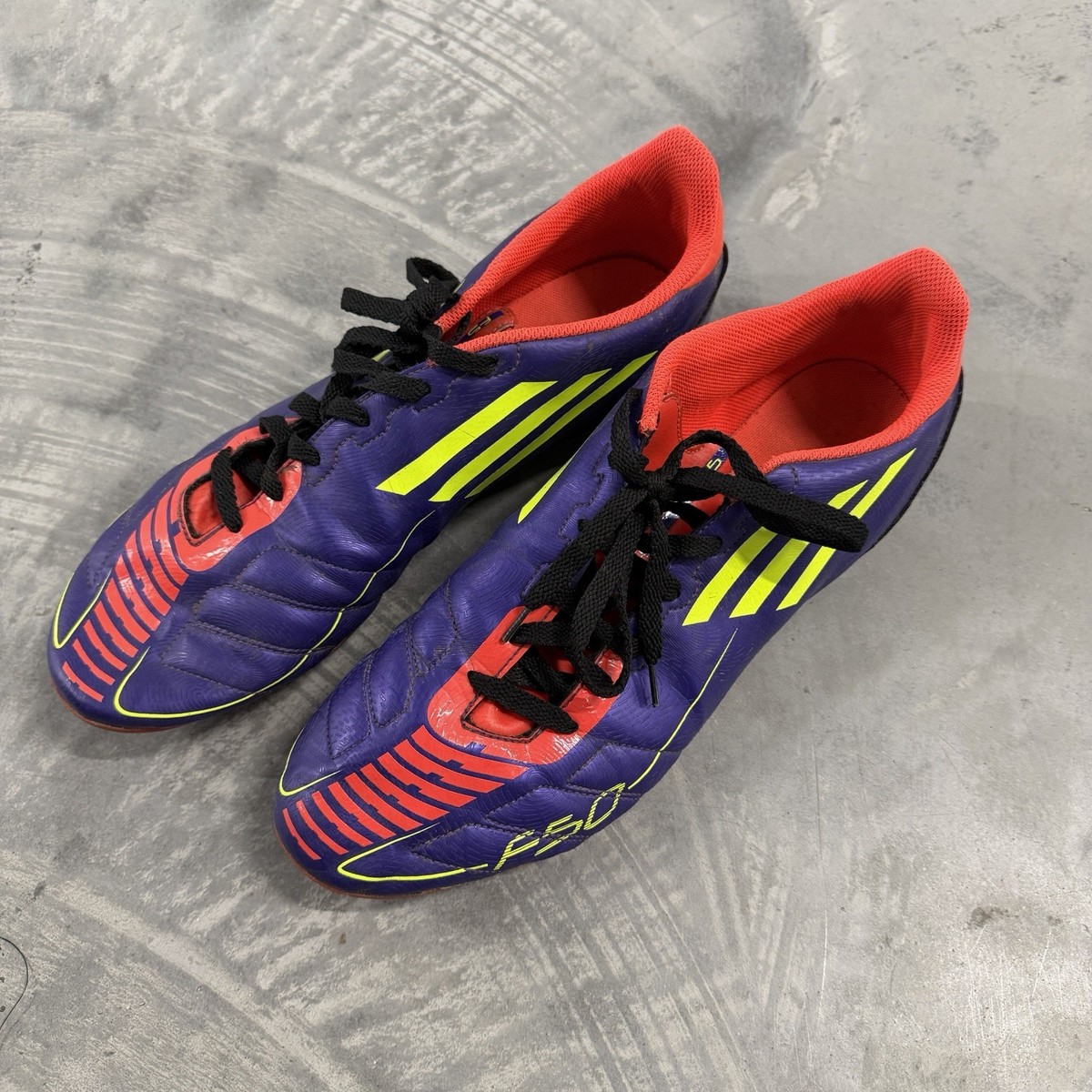 Adidas adizero F50 Leather FG Cleats Size 13 Messi Purple boots