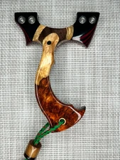 Custom Handmade. Hunting Slingshot. Left Hand Hold OTT.  90mm.