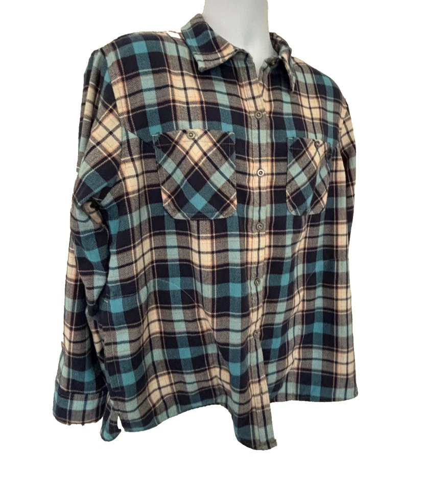 Outdoor Research Plaid Flannel Shirt Men's Large Long Sleeves Button up Pockets - Image 2 of 4