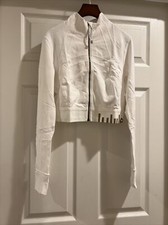NWOT Lululemon Gold Special Edition Cropped Define Jacket White Size: 6 8 10 12