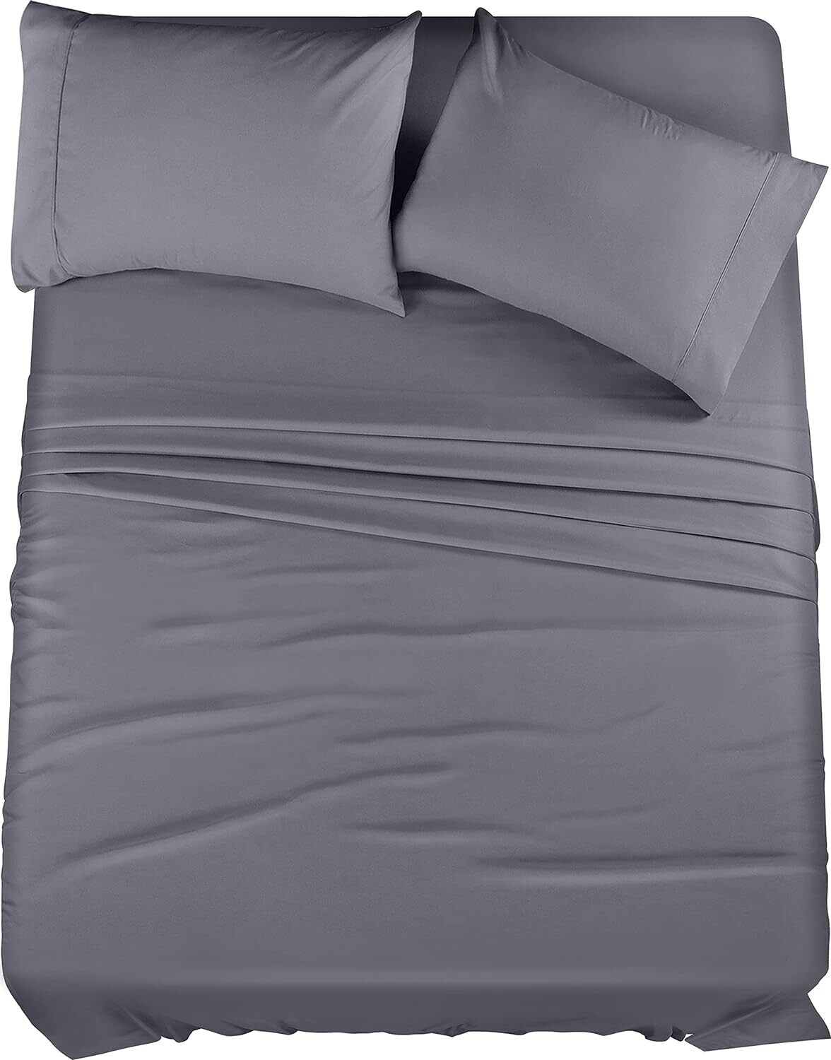 Queen 4-Piece Brushed Microfiber Bed Sheets Set with Shrinkage and Fade Resistance-image