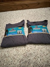 2 Fruit of the Loom Medium NEW Men's Breathable Long Sleeve Thermal Crew Shirt