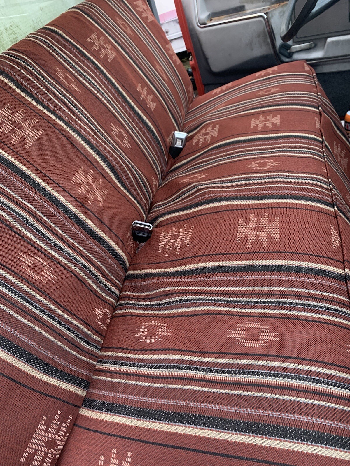 Saddle blanket bench Seat cover Made 100 In USA Wine eBay