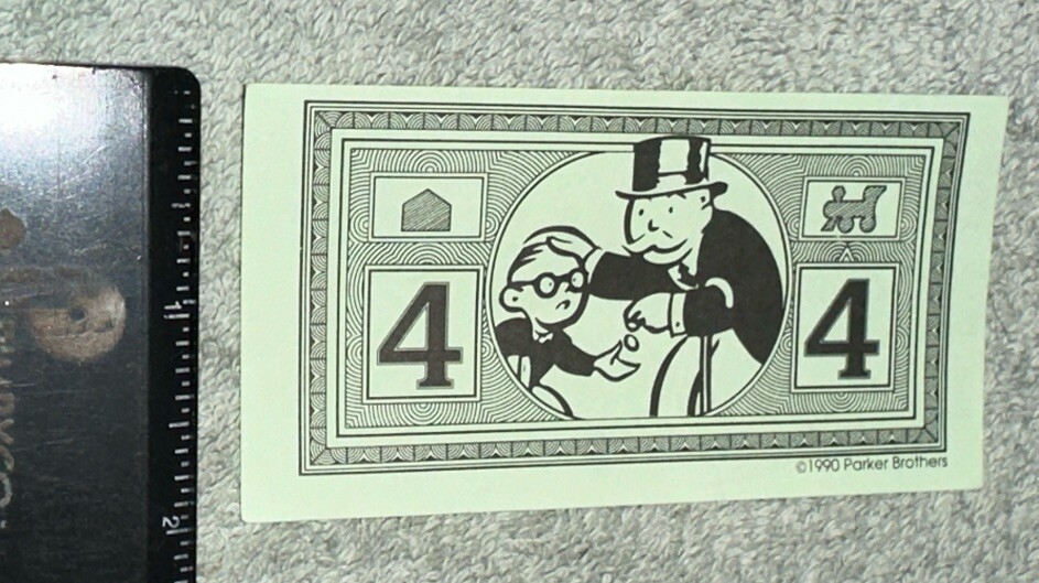 Monopoly Junior 1990 - 21 Green $4 Dollar Bills | eBay