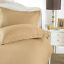 Indexbild 4 - Bettbezug Set Ägyptische Baumwolle Satin Streifen TC 250 Elfenbein Weiß Einzeln