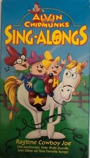Alvin and the Chipmunks Sing-Alongs Ragtime Cowboy Joe VHS TESTED RARE SHIPN24HR