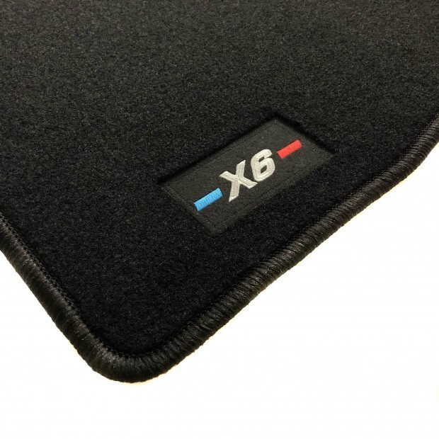 Tapis de Sol BMW X6 E71 M Performance en Velours Noir Premium 2008-2014