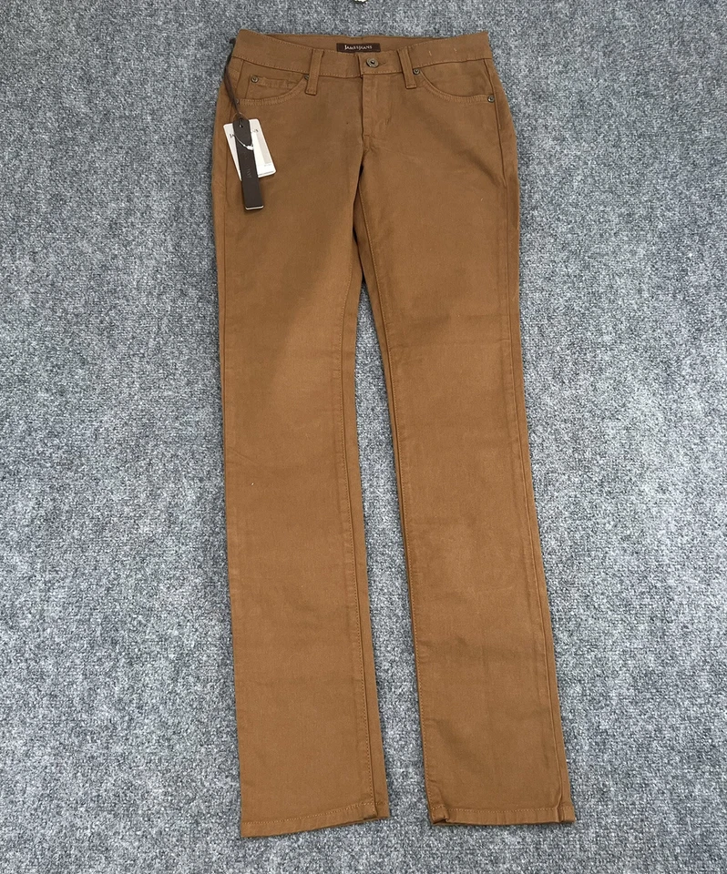 James Jeans Randi 女式 25 码干邑棕色斜纹铅笔腿上升 8.75 美国 — 第 2/4 张图片