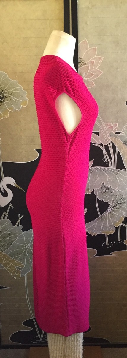 alexander mcqueen hot pink dress Alexander McQueen fuchsia silk backless dress Moore Vintage Archive
