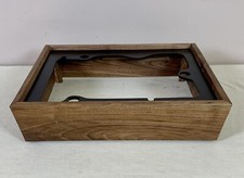 Doppio giradischi 1215 1216 1218 personalizzato noce massello con base legno macchiato frutta.