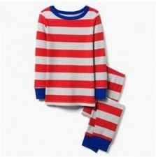 NWT Gymboree Boys Striped Thermal Gymmies Pajama Set Pj Red many sizes