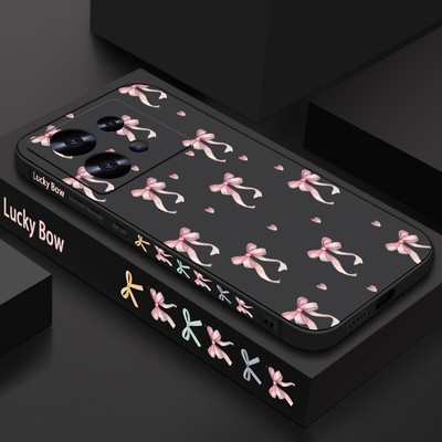 Cute Bow Case For Xiaomi Poco X6 F6 M6 Pro Redmi Note 14 13 Silicone Phone Cover