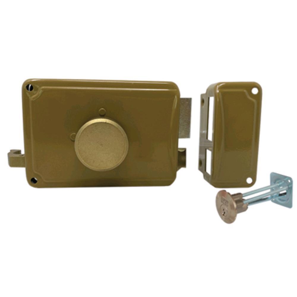 Serratura Legno Applicare P22 2030 Facchinetti Cilindro Tondo Staccato M2+Scr Dx