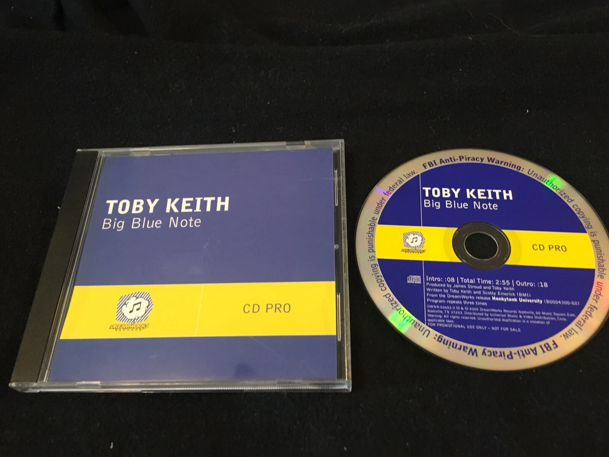 Toby Keith BIG BLUE NOTE Radio PROMO DJ CD 2005 3 trk + LYRICS | eBay