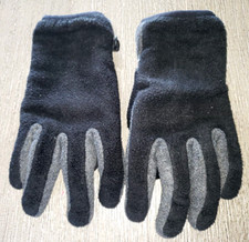 boys or girls GAP KIDS black gray WINTER FLEECE GLOVES size SMALL nice clean