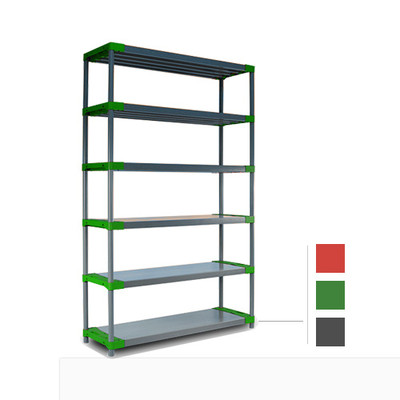 Plastikregal Steckregal Werkstattregal Kellerregal Höhe 138/180/222cm 3 Farben