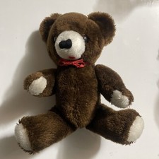 Vintage R Dakin 1968 Articulated Brown 12" Teddy Bear Stuffed Animal Plush