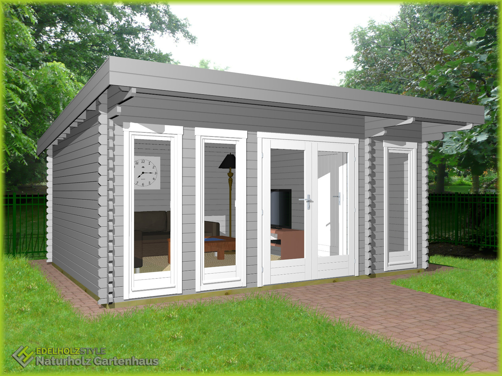 Gartenhaus 40mm Modern Holz 5 1x3 9m Pavillion Blockbohlenhaus Lingen Eb40208f18 Ebay