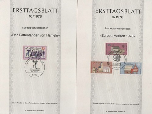 GERMANIA REPUBBLICA FEDERALE 1978 ANNATA OBLITERATA COMPLETA - Bild 5 von 11