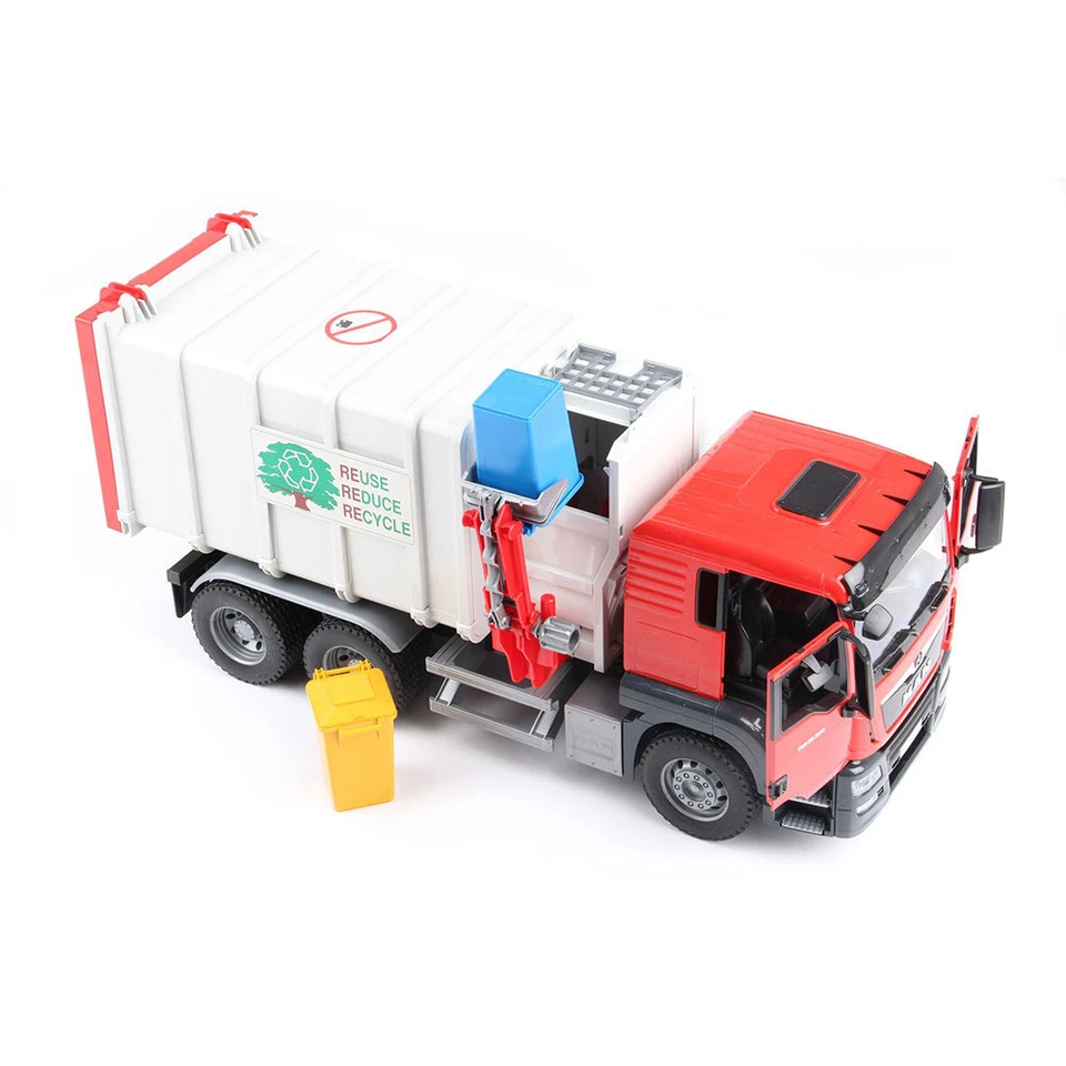 Bruder 53cm 1:16 MAN TGS Side Loading Garbage/Recycling Truck w/Bin Kids Toy - image 2 of 4