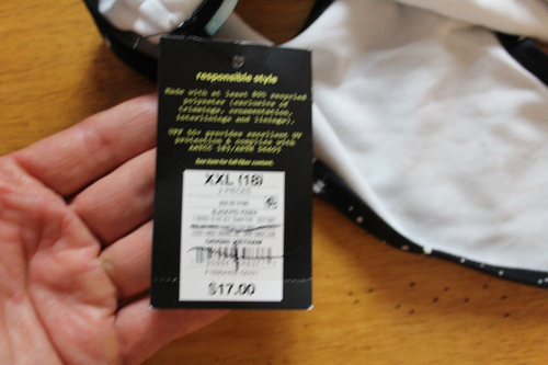 Art Class bikini top Girls size XXl 18 Geometric NWT - Picture 4 of 7