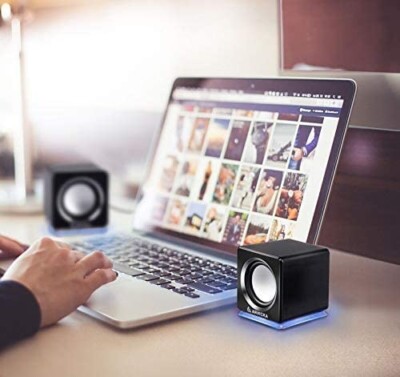 Bocinas Amplificadas Grandes Para Laptop Computadora TV Sala Gamer Potentes  PC | eBay
