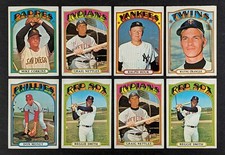 1972 Topps Baseball Lot 8 Cards