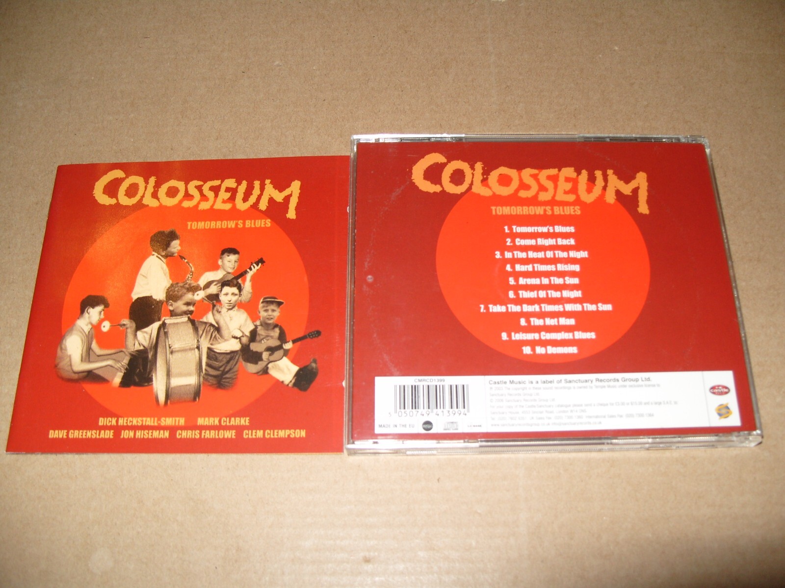 Tomorrow's Blues by Colosseum ( 2006) CD EXCELLENT / INLAYS VERY GOOD+