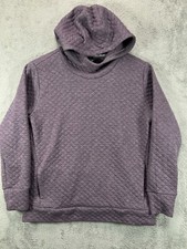 RBX Womens Medium Hoodies Sweatshirt Quilted Purple Pockets Pullover Ladies